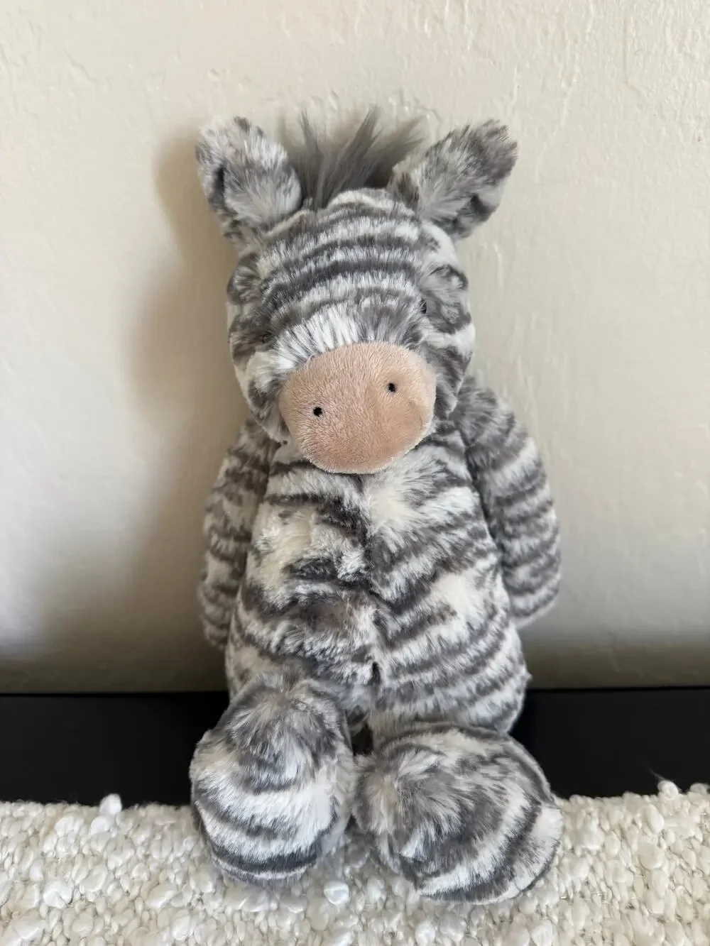 Jellycat Medium Bashful Gray Zebra Retired Rare NWOT